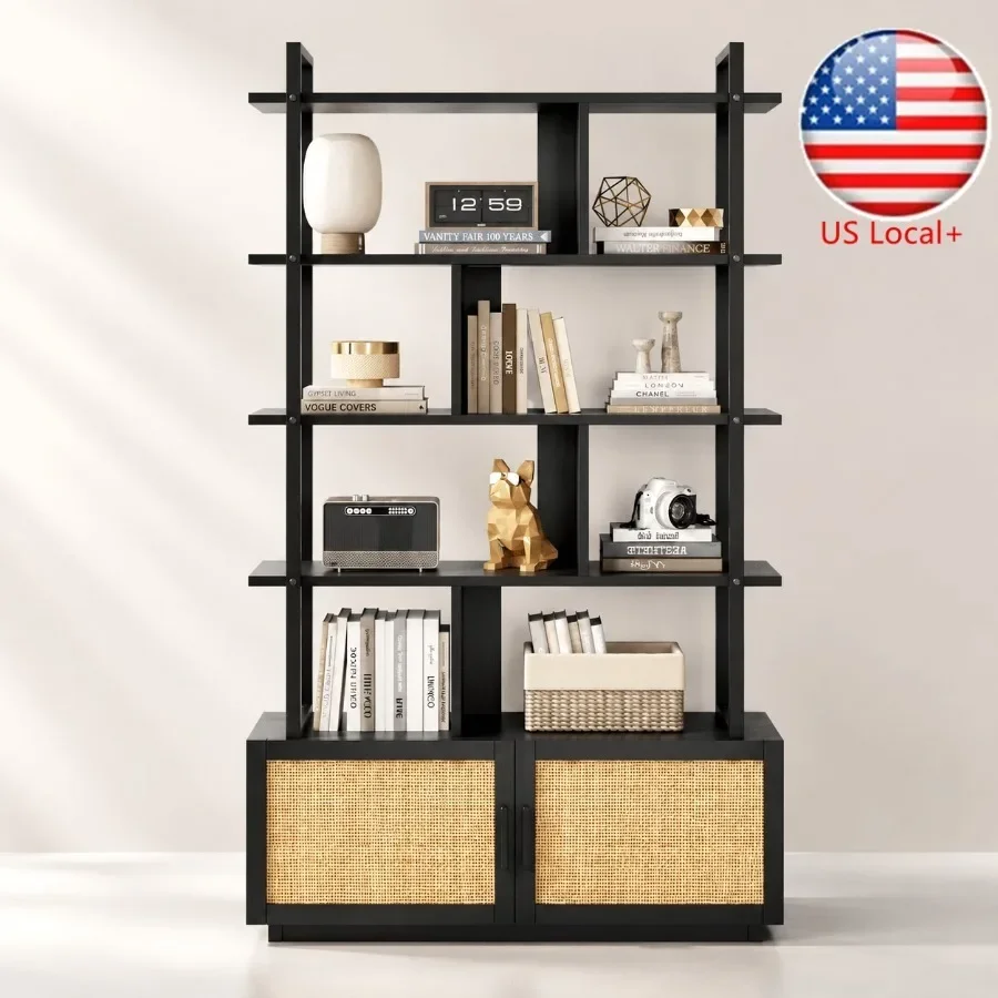 Bookshelf - Estantería de ratán de 5 niveles