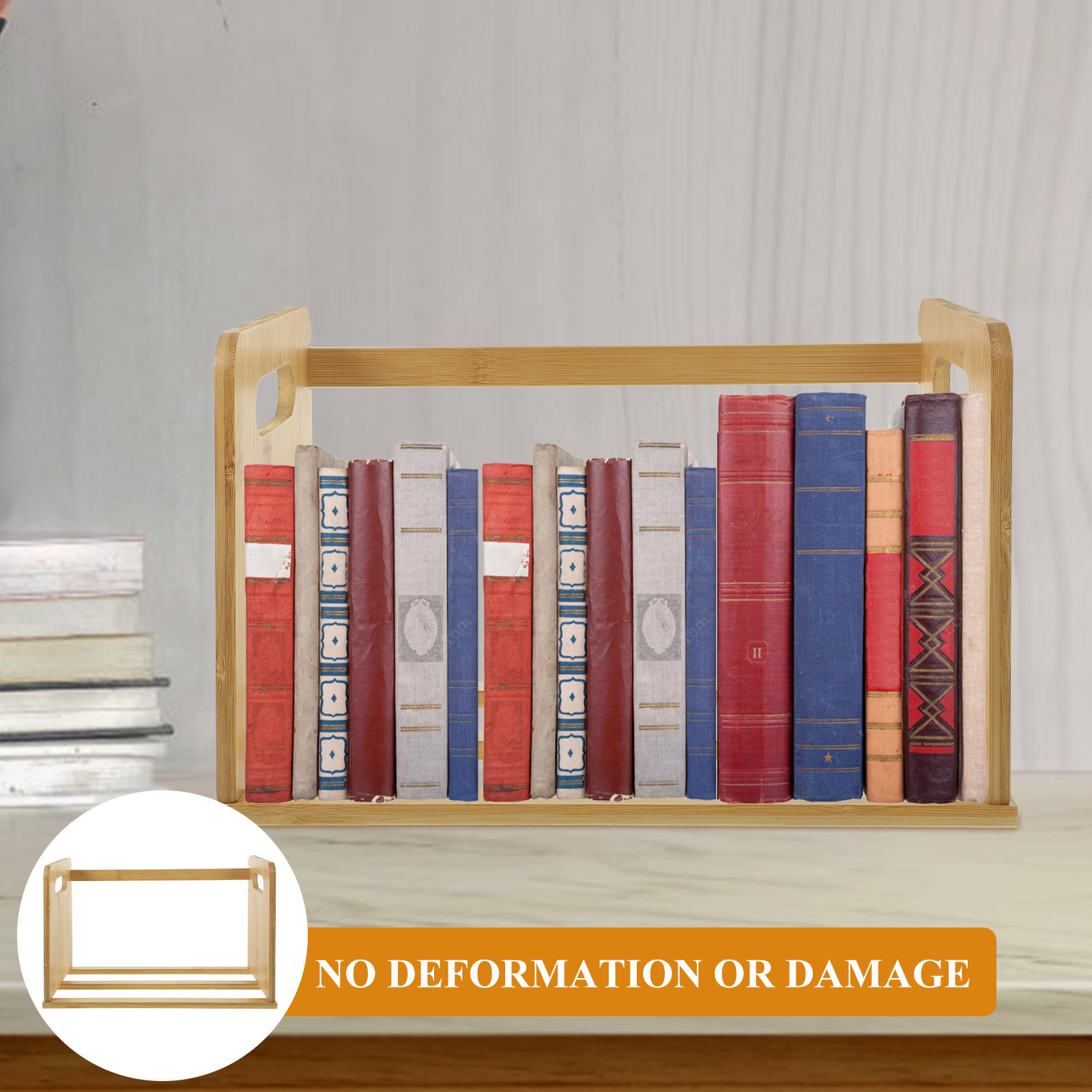 Bookshelf - Estante de escritorio de madera para