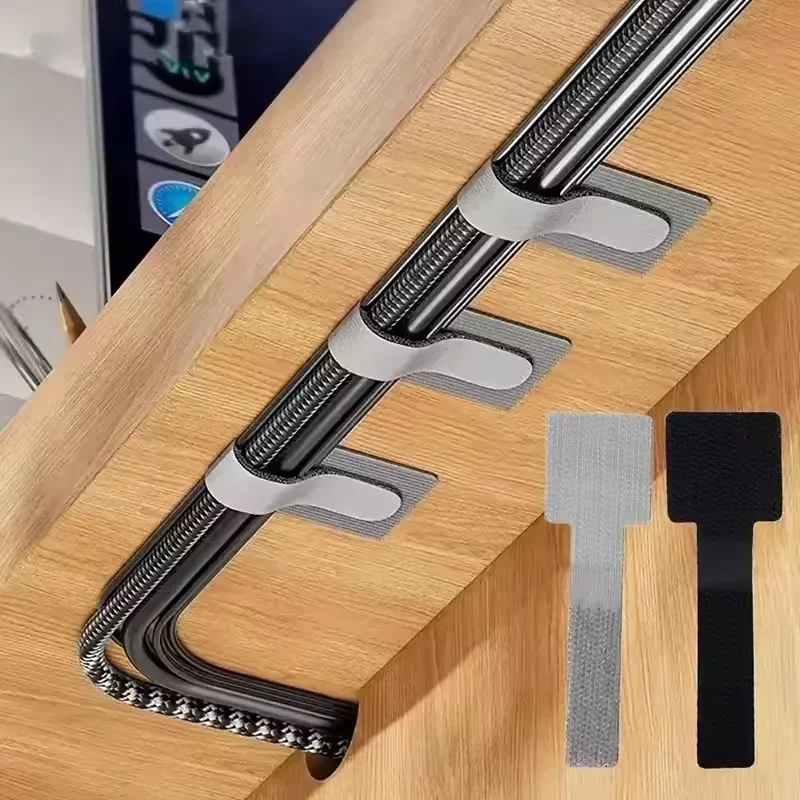Desk Organizer - Bridas de cable reutilizables, organizador de