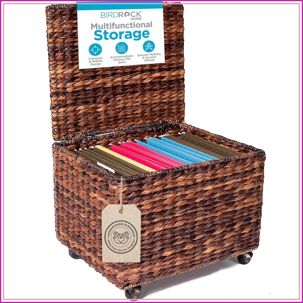 File Cabinet - Archivador con ruedas y tapa, tejido
