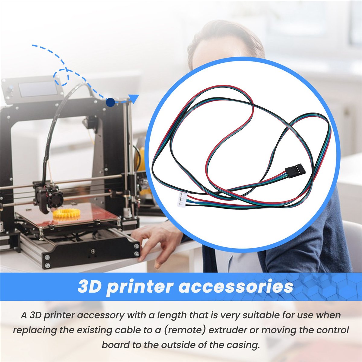 Printer Stand - Cable Extendido para Motor Paso a