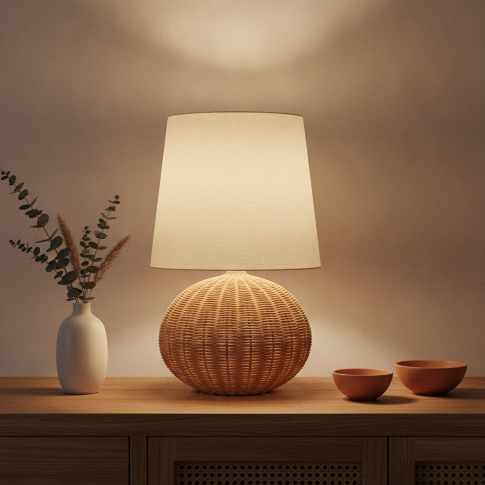 Lámpara de Noche con Base de R - Desk Lamp reseña y precio