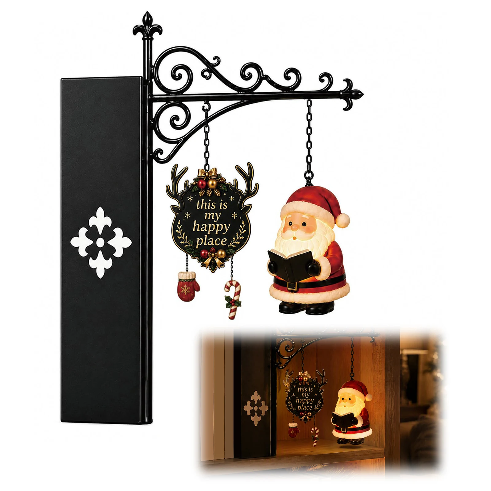 Figura de Papá Noel para estan - Bookshelf reseña y precio