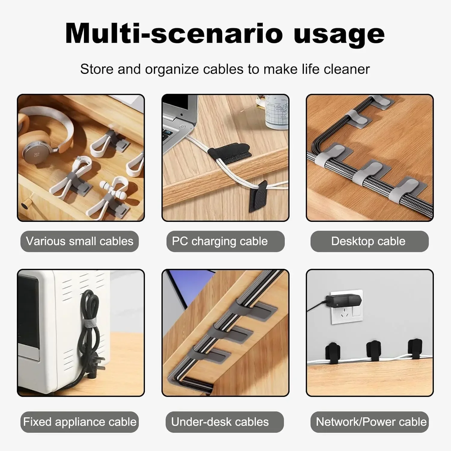 Nuevas bridas de cable reutili - Desk Organizer reseña y precio