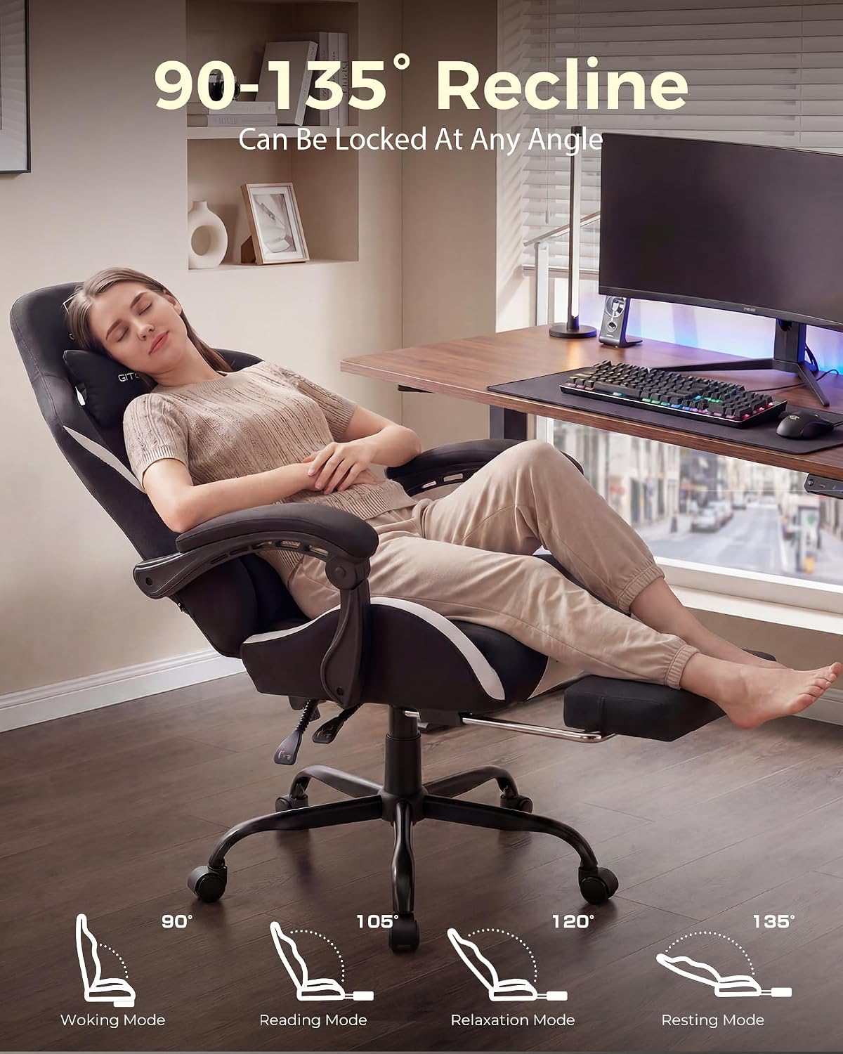 Silla de juego LUCKRACER, de g - Office Chair Cushion reseña y precio